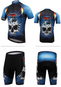 Combinaison de cyclisme unisexe personnalisée OEM ODM, extensible dans quatre directions, respirante, coupe ample, impression par sublimation intégrale, polyester et élasthanne, pour VTT - Product Image 4