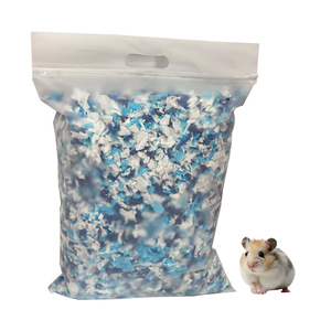 Couleurs vives, fournitures pour petits animaux - litière en papier et coton adaptée aux <span class=keywords><strong>hamsters</strong></span>, absorbante, désodorisante, fournitures décoratives pour animaux de compagnie - Product Image 1