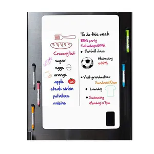 Popular New Design Customized Daily White Erasable Magnetic Dry Erase Calendar Board For Kids