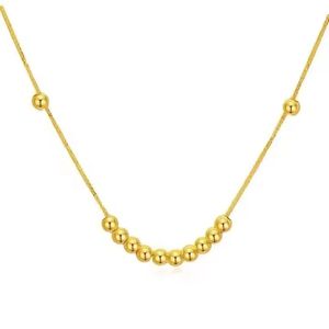 Collar de Perlas de Oro Real de 18k Au750 de Último Diseño de Xinfly para Mujer, Joyería Fina al por Mayor para Bodas y Otras Ocasiones - Product Image 1