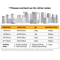 Conteneur alimentaire en aluminium personnalisé de 80 ml, avec bouchon à vis, imprimé à l'écran, respectueux de l'environnement, pour épices en poudre