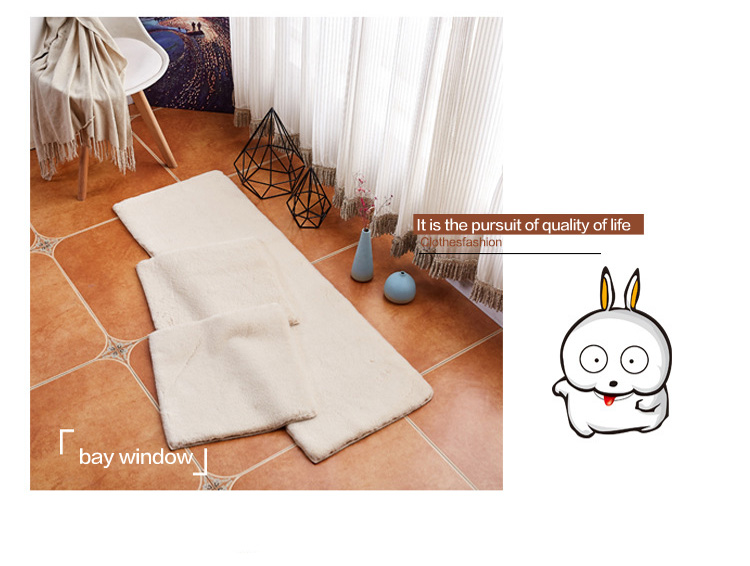 non slip plush shaggy faux rabbit fur carpet and rugs