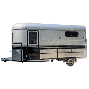 Armoires de rangement flottantes de luxe haut de gamme et robustes pour le transport de remorques à chevaux avec logements - Product Image 3