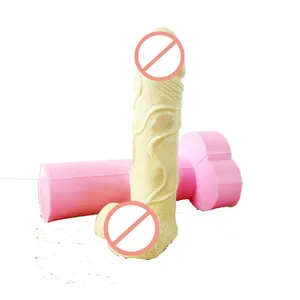 HUAMJ 3 boyutu seksi Penis kek silikon kalıp için el yapımı sabun mum polimer kil kalıpları kek dekoratif kalıp silikon Penis kalıp