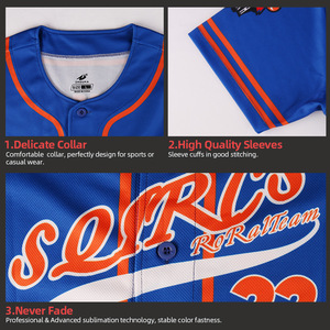 ベスボールユニフォーム sweat-absorbent quick-drying excellent sublimation print male sportswear design 2020 customize - Product Image 2