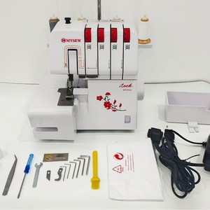 Machine à coudre multifonctionnelle domestique MYSEW M343D 1200 Sti/min, surjeteuse à quatre fils, robuste, avec accessoires - Product Image 3