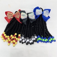 Extensions de cheveux synthétiques tressées sur mesure pour enfants, 8 pouces, avec grandes boules à bulles