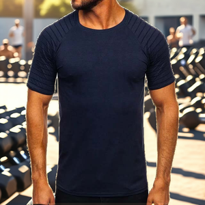 เสื้อยืดผู้ชายรุ่นใหม่ ผลิตจากผ้าโพลีเอสเตอร์/คอตตอน น้ำหนัก 220 กรัม เป็นมิตรต่อสิ่งแวดล้อม คุณภาพสูง ดีไซน์สวย ปรับแต่งได้ ระบายอากาศได้ดี - Product Image 2