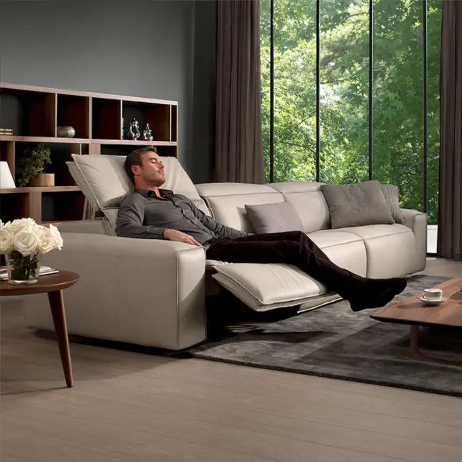 Canapé inclinable électrique, canapé-lit réglable, 3 places, avec manchette, livraison gratuite, nouveau design 2022