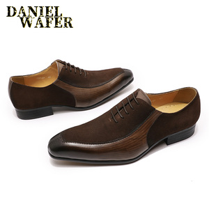 Chaussures habillées élégantes en cuir de vachette pour hommes, idéales pour les affaires et les mariages - Product Image 3