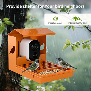 कैमरा थाई पक्षी मान्यता के साथ 3mp hd पक्षी फीडर सौर ऊर्जा तत्काल अधिसूचना पूर्ण HD पक्षियों की स्वचालित रिकॉर्डिंग - Product Image 1
