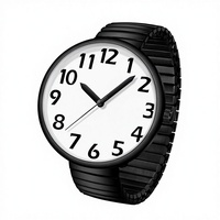 Quelle Schmuckfabrik Edelstahl Elastisches Band Analog Quarz-Uhr Unisex 3Bar Wasserdicht Tägliche Freizeituhr