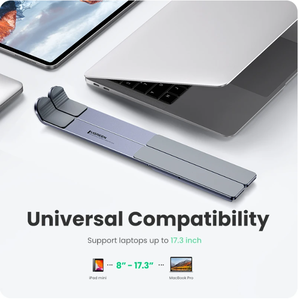 Supporto per Laptop UGREEN per <span class=keywords><strong>Macbook</strong></span> Air <span class=keywords><strong>Pro</strong></span>, Supporto Verticale Pieghevole in Alluminio per Notebook, Supporto per <span class=keywords><strong>Macbook</strong></span> <span class=keywords><strong>Pro</strong></span>, Tablet e Telefono - Product Image 3