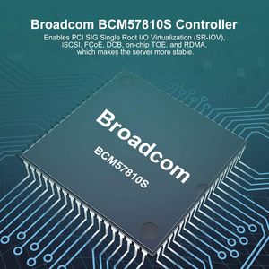 Hot Sale 10Gb Dual SFP+ NIC PCI-E Network Card With BCM57810S X 8 PCI <b>LAN</b> <b>Adapter</b> Broadcom BCM57810 10GB Network Card - Product Image 2