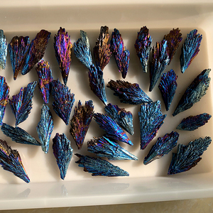 Bán Buôn Đá Khoáng Thạch Anh Tourmaline Màu Đen Tự Nhiên Đá Hào Quang Màu Xanh Chữa Bệnh - Product Image 3