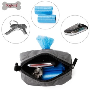 Custom Eco-Friendly Simple Style Leather Pet <b>Poop</b> <b>Bag</b> Dispenser and <b>Dog</b> Leash <b>Holder</b> with Waste <b>Bag</b> Storage Feature - Product Image 3