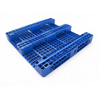 Palette en plastique solide HDPE Euro empilable, emboîtable, recyclable, robuste, pour le transport et le stockage en entrepôt