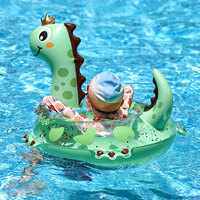 Swimbobo Siège Flottant Dinosaure Mignon pour Bébé, Bouée Gonflable Épaisse en PVC pour Enfants, Jouets de Natation Portables pour Sports Aquatiques