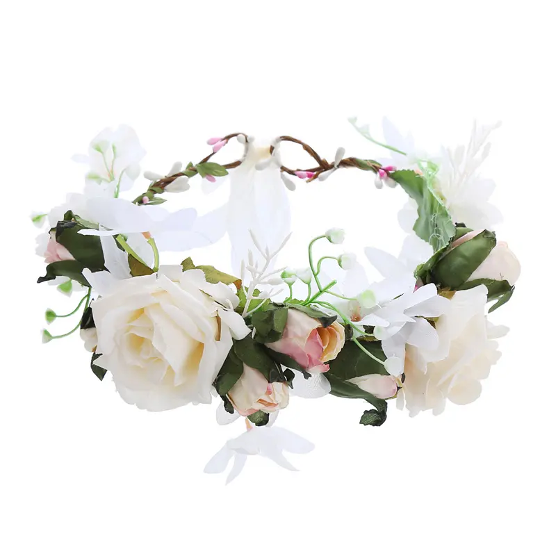 Fashion Hair accessory flower Crown hair accessories Handmade wreaths Seaside holiday hair accessories