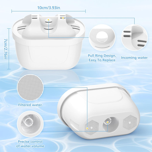 6 Cartuchos de Filtro de Agua de Carbón Activado de Repuesto para Purificador de Agua de Uso Comercial, Venta al Por Mayor de Fábrica OEM - Product Image 5