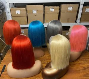 Perruques Courtes <span class=keywords><strong>Bob</strong></span> Blondes 613 avec Dentelle Transparente, 100% Cheveux Humains Vierges Remy, 1 Pièce <span class=keywords><strong>Marque</strong></span> XS <span class=keywords><strong>pour</strong></span> Femmes, Vente en Gros Fournisseur - Product Image 6
