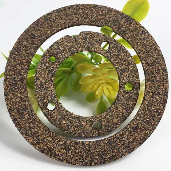 natural color cork rubber sheet rubber gasket