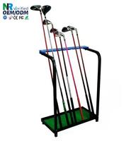 Support de clubs de golf écologique en bois de qualité supérieure, design autoportant, détachable, capacité de 6 à 12 clubs, aspect naturel pour la décoration de la maison