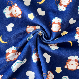 Dịch vụ chuyên nghiệp tùy chỉnh in micro <span class=keywords><strong>Velboa</strong></span> vải <span class=keywords><strong>polyester</strong></span> Velour vải cho hàng may mặc - Product Image 2