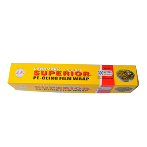 Food grade wrap around <span class=keywords><strong>300</strong></span> metri di pellicola trasparente pellicola trasparente per la carne wrap - Product Image 1