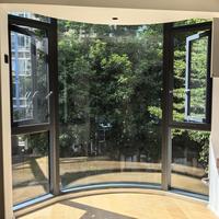Ventanas Abatibles de Aleación de Aluminio con Rotura de Puente Térmico, Malla Magnética de Acero Inoxidable Contra Mosquitos, Vidrio Templado Low-E para Dormitorio/Sala de Estar