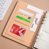 Carnet à couverture rigide en cuir PU Beneme, impression UV personnalisée, logo en relief, reliure à 6 anneaux, agenda 2027 A5
