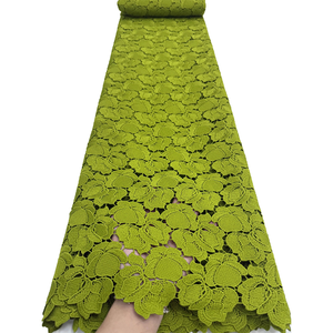 Tela de Encaje de Guipur de Lujo NI.AI, Tela de Encaje Nigeriana, Nuevo Diseño de Encaje Seco para Bodas y Fiestas - Product Image 6