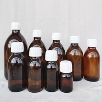 Ambre médical oral liquide pharmaceutique Prometh Codine toux sirop d'érable Wellness Shot mini bouteille en verre avec couvercle blanc