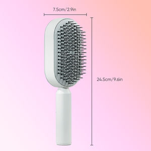 Cepillo Eléctrico Autolimpiante de Nylon para Alisar el Cabello, Masajeador de Cuero Cabelludo, Desenredante, Portátil, Herramienta de Peinado para el Hogar - Product Image 5