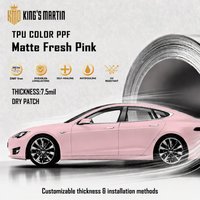 Film de protection automobile changeant de couleur KMD-Y-P01 7,5 mil TPU aliphatique hydrophobe auto-réparant anti-rayures anti-UV-IR 1,52x15m