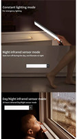 Lumière LED 5 v intelligente avec capteur de mouvement PIR, piles rechargeables, sous le meuble