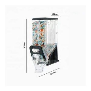 Treo Tường Trọng Lực Tự Động Máy Acrylic Cà Phê Đậu Hạt Ngũ Cốc Kẹo Dispenser Thực Phẩm Hạt Dispenser - Product Image 5