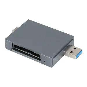 VCOM USB 3.2 10Gbps Pembaca Kartu Tipe B CFexpress 2TB Profesional PCI-E NVME CF Pembaca Kartu Memori Ekspres