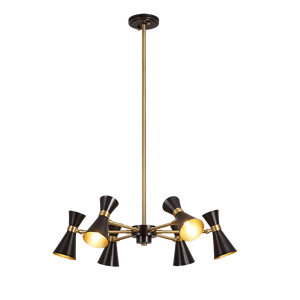 Lustre LED suspendu moderne nordique en cuivre, éclairage de salon, style grandiose, éclairage de chambre à coucher, salle à manger, lustre minimaliste pour la maison - Product Image 2