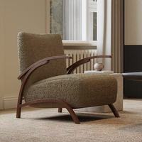 Fauteuil de loisir capitonné en crème rétro français avec un design moderne pour le salon, la salle à manger, l'extérieur, l'appartement ou l'hôtel