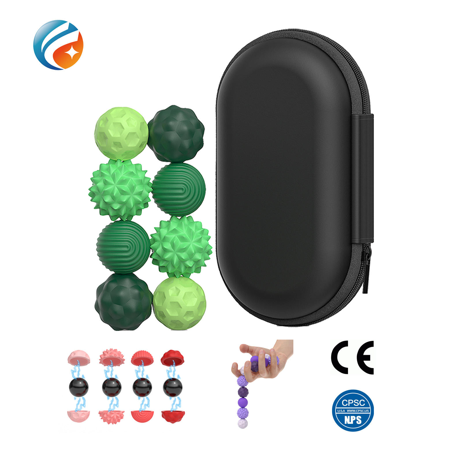 Magnetic Balls Fidget Toy,EDC Anti Stress Relief Toys Antistress Anxiety Sensory Silicone Magnet Ball for Adult Kids Autism ADHD