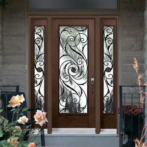 Giá Cửa Sắt Rèn Cửa Chính Ngoại Thất Sang Trọng Thiết Kế Cửa Vườn Bằng Sắt Mới - Product Image 4