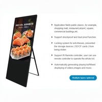 Panel Layar LCD Digital Signage Portabel 32 inci 1080p untuk Dalam Ruangan, Animasi, Layar Iklan Android, CMS Berbasis Cloud Terintegrasi