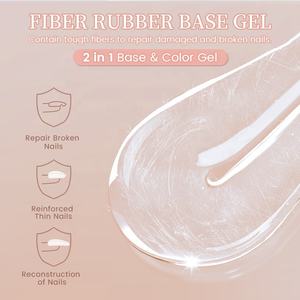 BORN PRETTY Couche de <span class=keywords><strong>base</strong></span> en caoutchouc de fibre de verre Couleur rose clair <span class=keywords><strong>Base</strong></span> en caoutchouc sans HEMA <span class=keywords><strong>Vernis</strong></span> à ongles en gel pour renforcer les ongles - Product Image 5