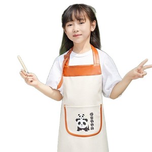 ผ้ากันเปื้อนเด็กหนัง PU นุ่ม กันน้ำ กันน้ำมัน ขนาดเดียวสำหรับทำอาหาร งานศิลปะ งานฝีมือ เด็กๆ - Product Image 2