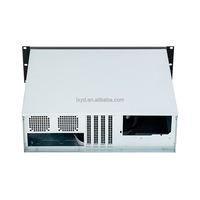 Boîtier de rack pour PC industriel 3U avec ventilateur et ports USB, compatible avec les cartes ATX, boîtier métallique durable pour équipement de contrôle
