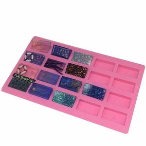 Khuôn Xà Phòng <span class=keywords><strong>Silicone</strong></span> Bền 20 Khoang Khuôn Xà Phòng Làm Bánh Sô Cô La Thủ Công Hình Chữ Nhật Dụng Cụ Làm Bánh - Product Image 6