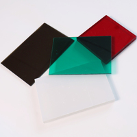 Plaques de toiture en polycarbonate transparent incassable, style industriel moderne, ignifuges, pour hôtels, serres, auvents