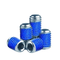 Vis de réglage à six pans creux anti-desserrage plaquées zinc durables Vis sans tête à pointe plate Vis de réglage à six pans creux M3 à M8