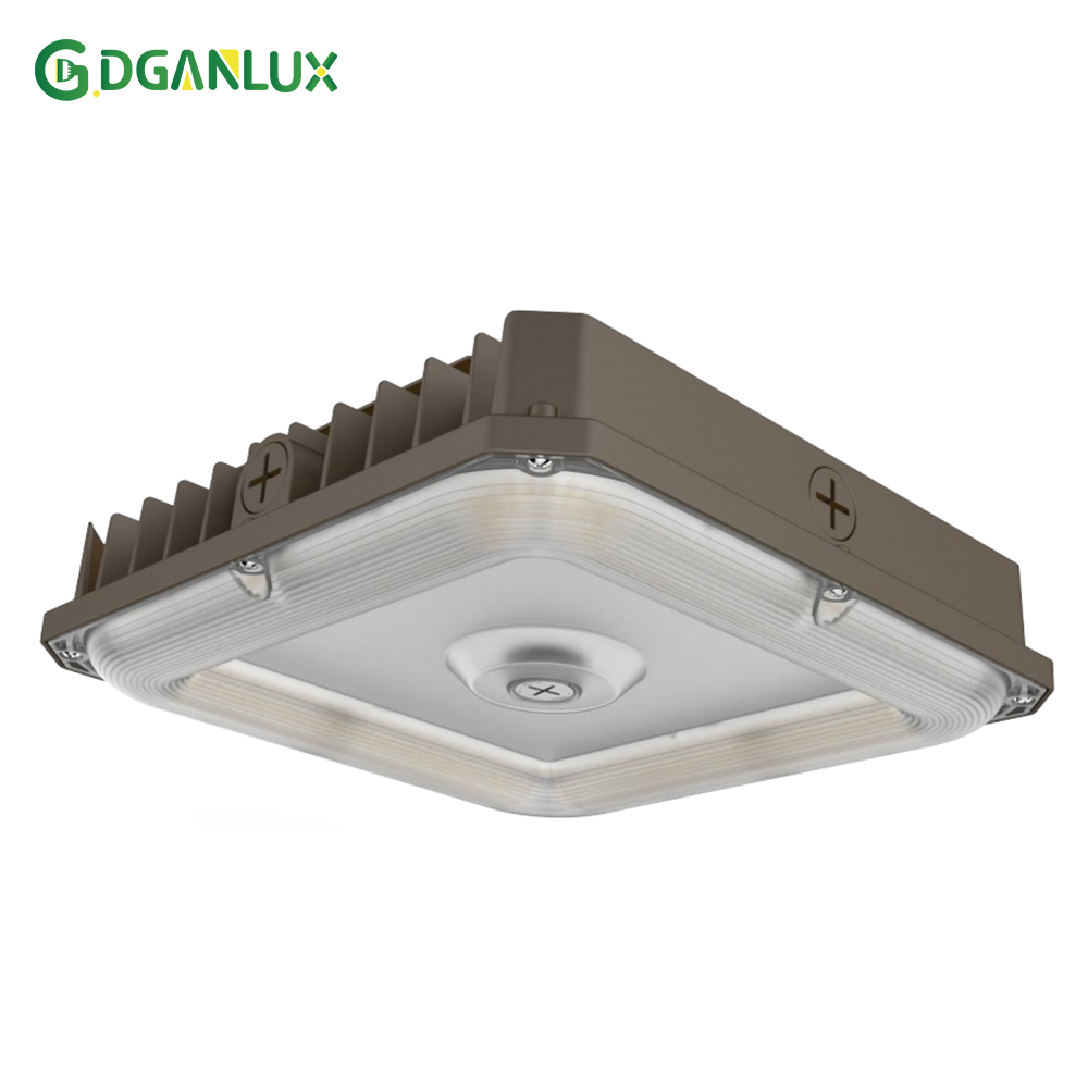 High Quality IP65 Waterproof Aluminum Housing LED Gas Station Canopy Lights 80W 135LM/W LED Under Canopy Lighting
